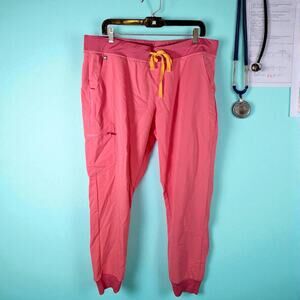 FIGS Women's XXL Pink Zamora Jogger Style Scrub Pants Technical Collection